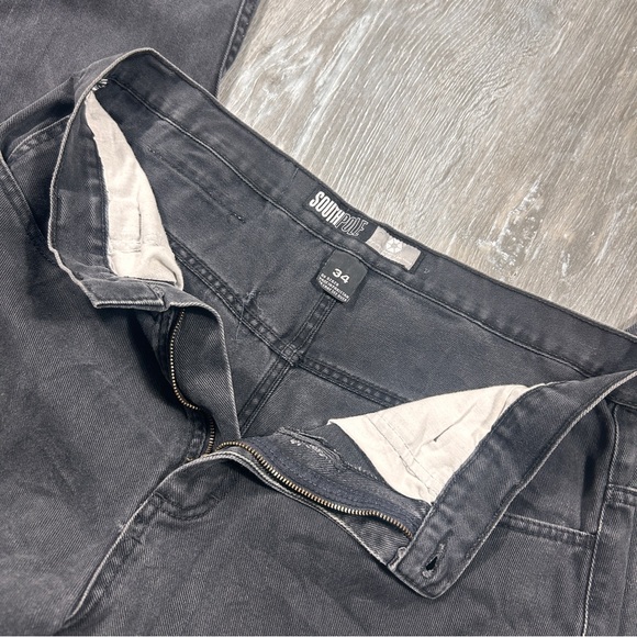 Vintage Southpole Jeans Size 34 Wide Leg Baggy Grunge Skater Y2K Black  Tab - Picture 9 of 9